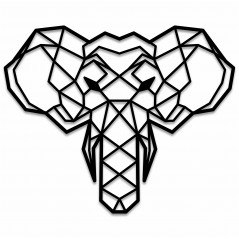 Obraz geometryczny Słoń
