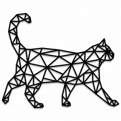 Obraz geometryczny Kot w Ruchu