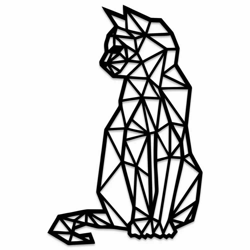 Obraz geometryczny Kot...