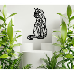 Obraz geometryczny Kot siedzący