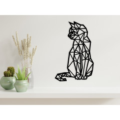 Obraz geometryczny Kot siedzący