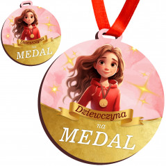 Medal dla dziewczyny - prezent na Dzień Kobiet