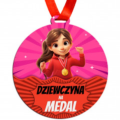 Medal dla dziewczynki - prezent na Dzień Kobiet