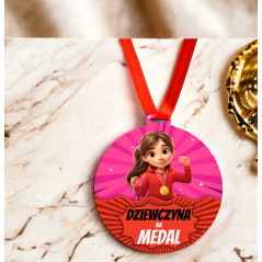 Medal dla dziewczynki - prezent na Dzień Kobiet